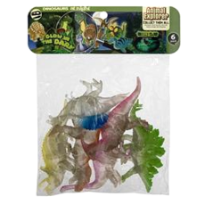 Glow in the Dark Dinosaurs -  15-16cm each, 6 Piece